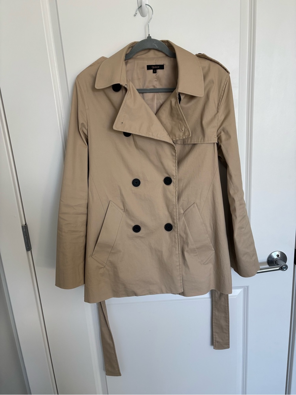 Quince Short Trench Coat